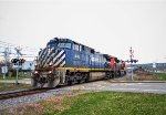 BCOL 4645 leads CN 559 at Milepost 124.55